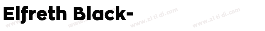 Elfreth Black字体转换 Elfreth Black字体转换